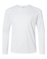 Paragon 218Y Youth Long Islander Performance Long Sleeve T-Shirt #color_White