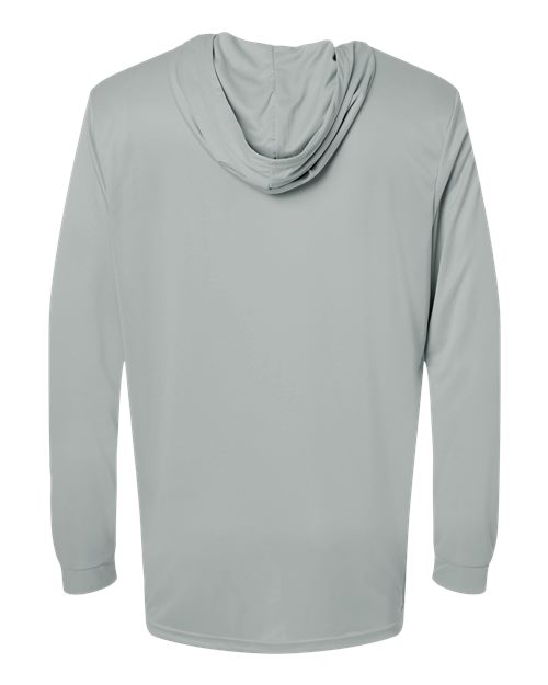 Paragon 220P Bahama Performance Hooded Long Sleeve T-Shirt #color_Medium Grey