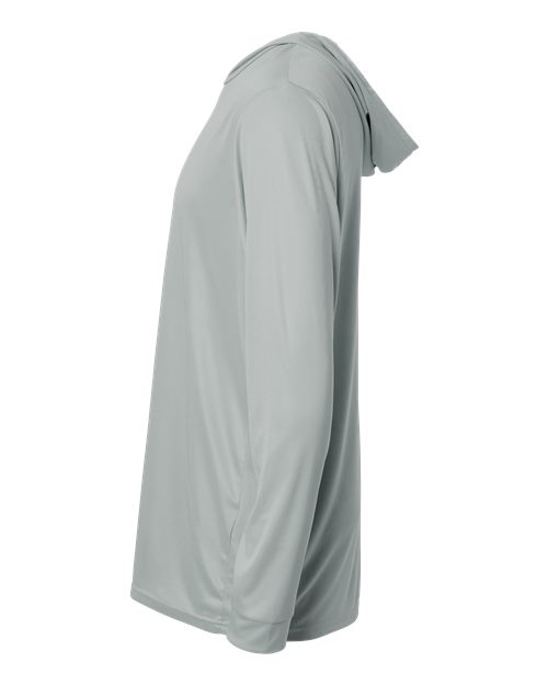 Paragon 220P Bahama Performance Hooded Long Sleeve T-Shirt #color_Medium Grey