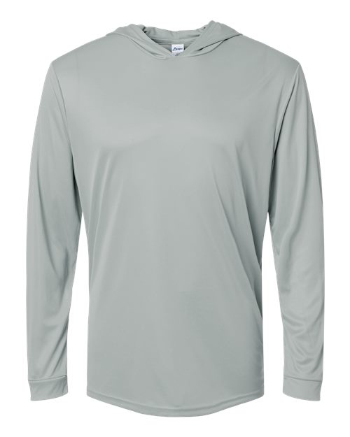 Paragon 220P Bahama Performance Hooded Long Sleeve T-Shirt #color_Medium Grey