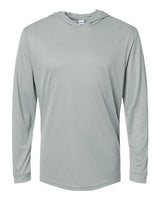 Paragon 220P Bahama Performance Hooded Long Sleeve T-Shirt #color_Medium Grey