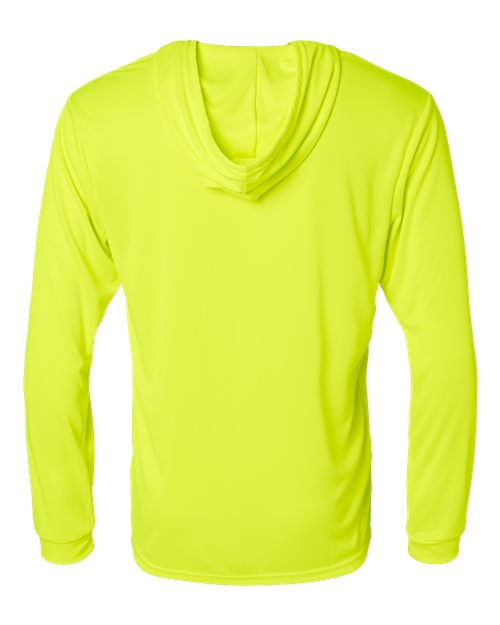 Paragon 220P Bahama Performance Hooded Long Sleeve T-Shirt #color_Safety Green