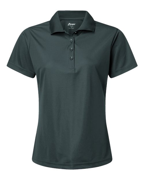 Paragon 504 Women's Sebring Performance Polo #color_Carbon