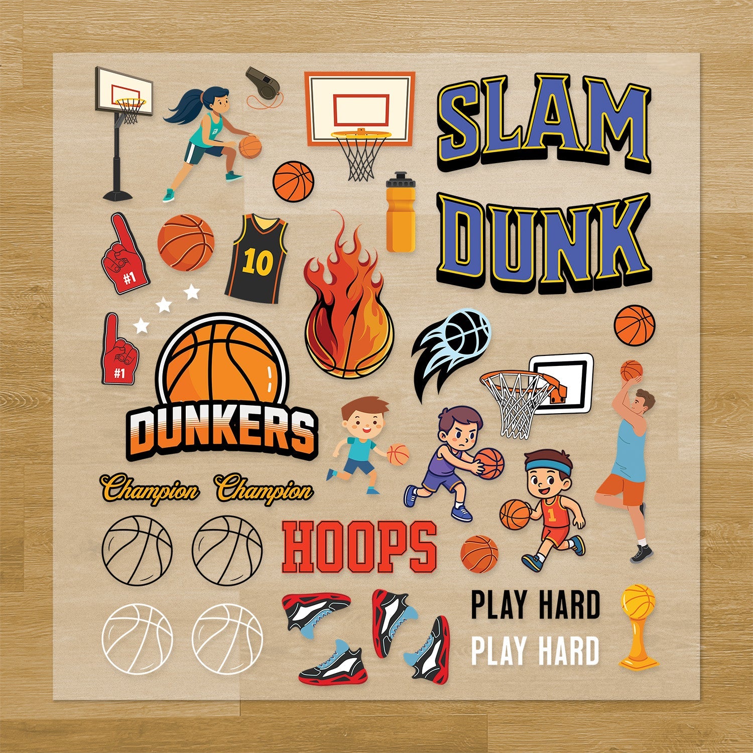Basketball Pressables Pack