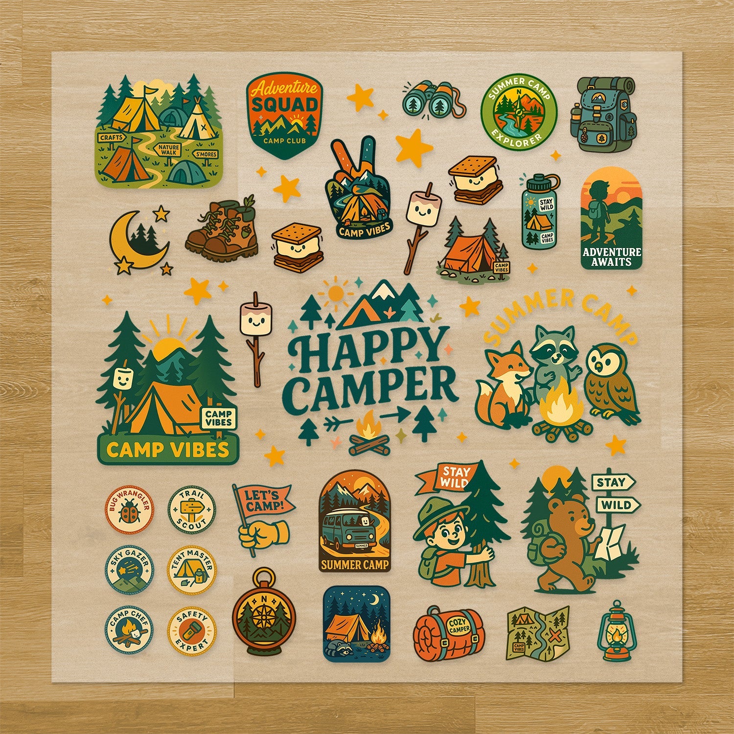 Camping & Outdoors Pressables Pack