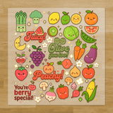 Fruits & Vegetables with Faces Pressables Pack