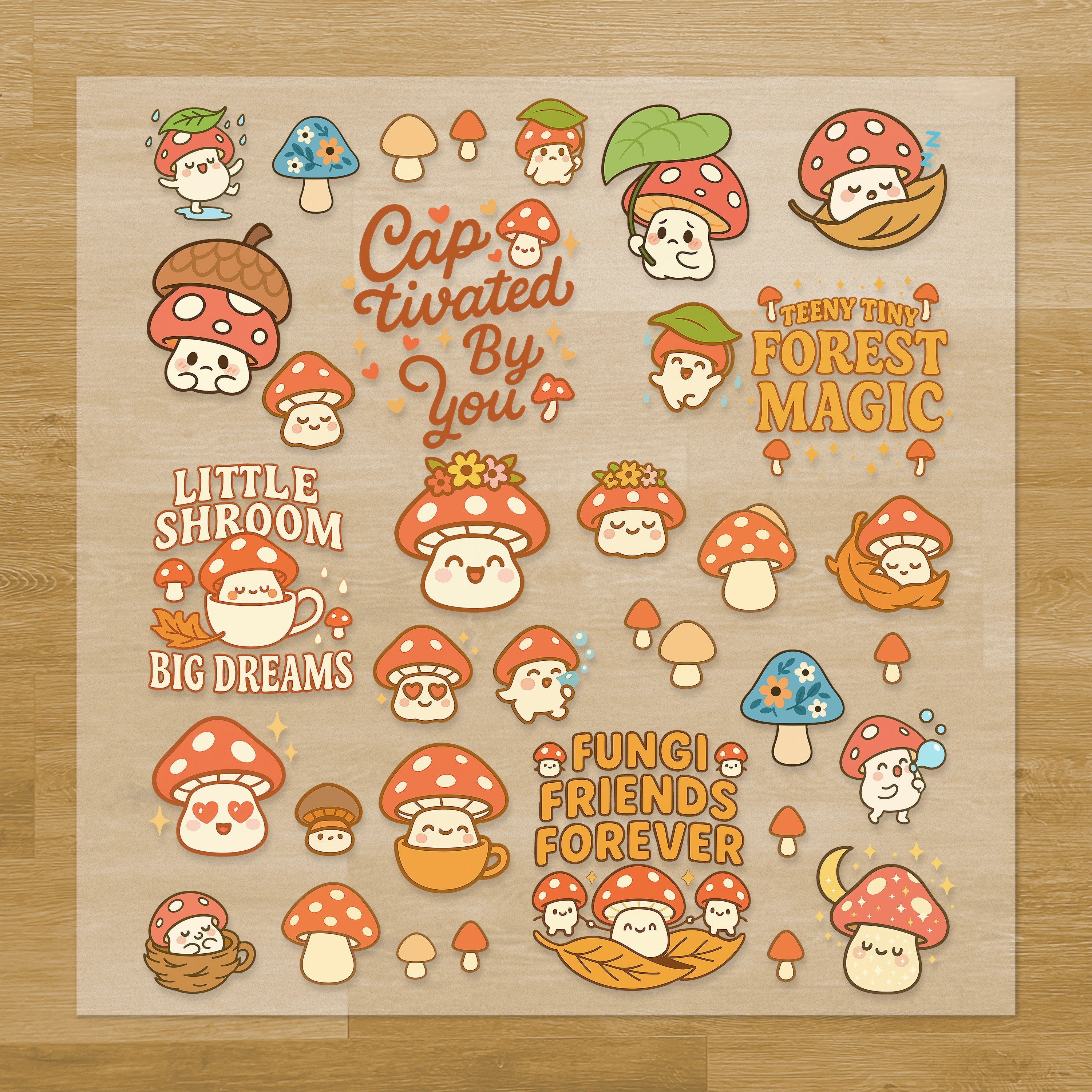 Mushrooms Pressables Pack