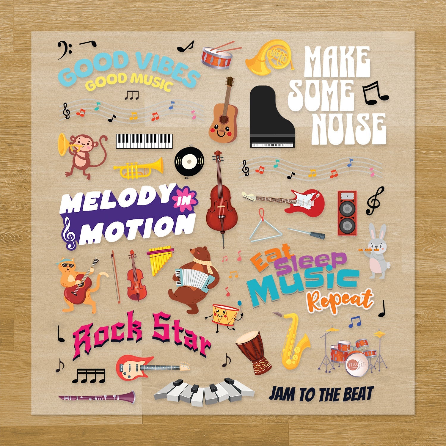 Music & Instruments Pressables Pack