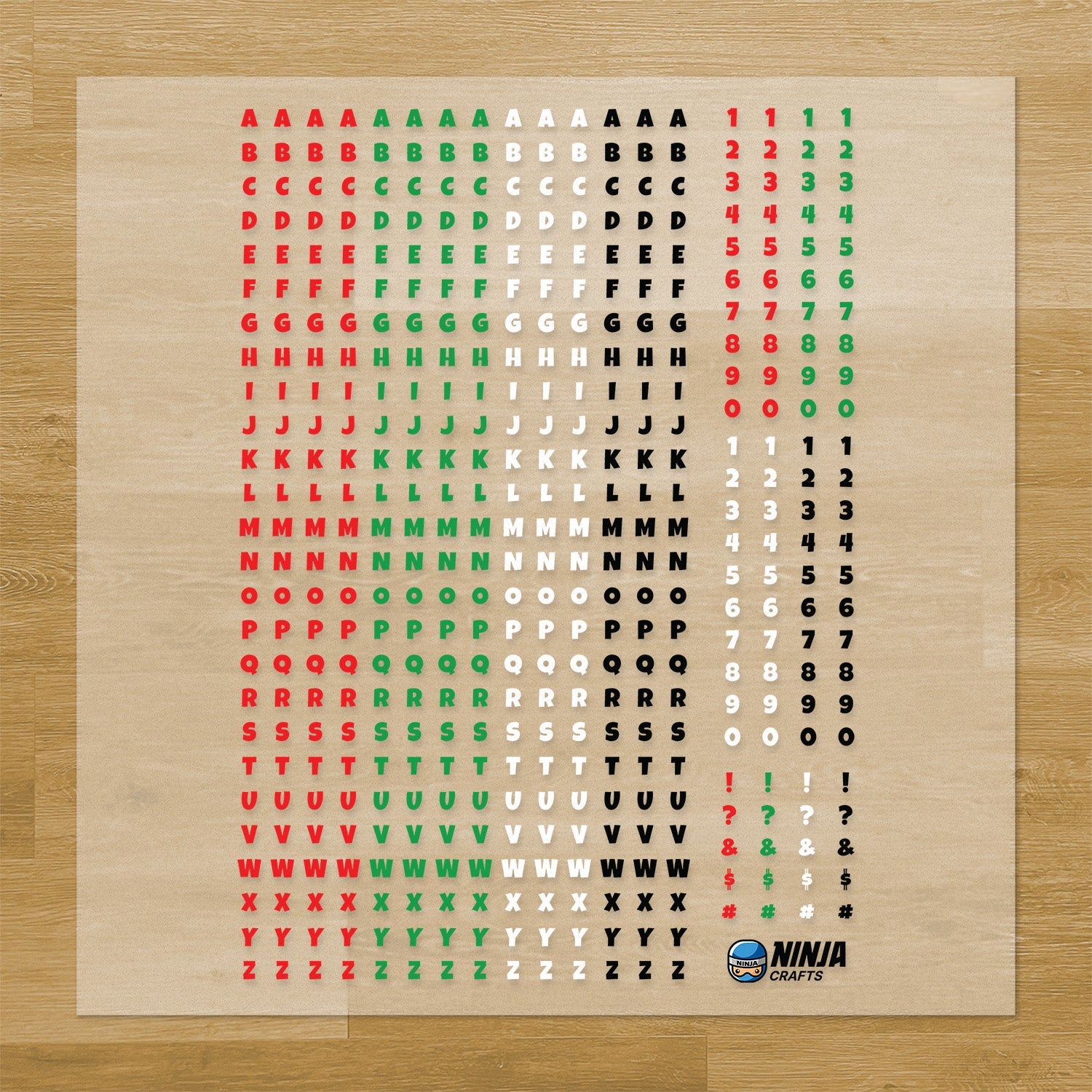 Christmas Letters & Symbols Pressables Pack