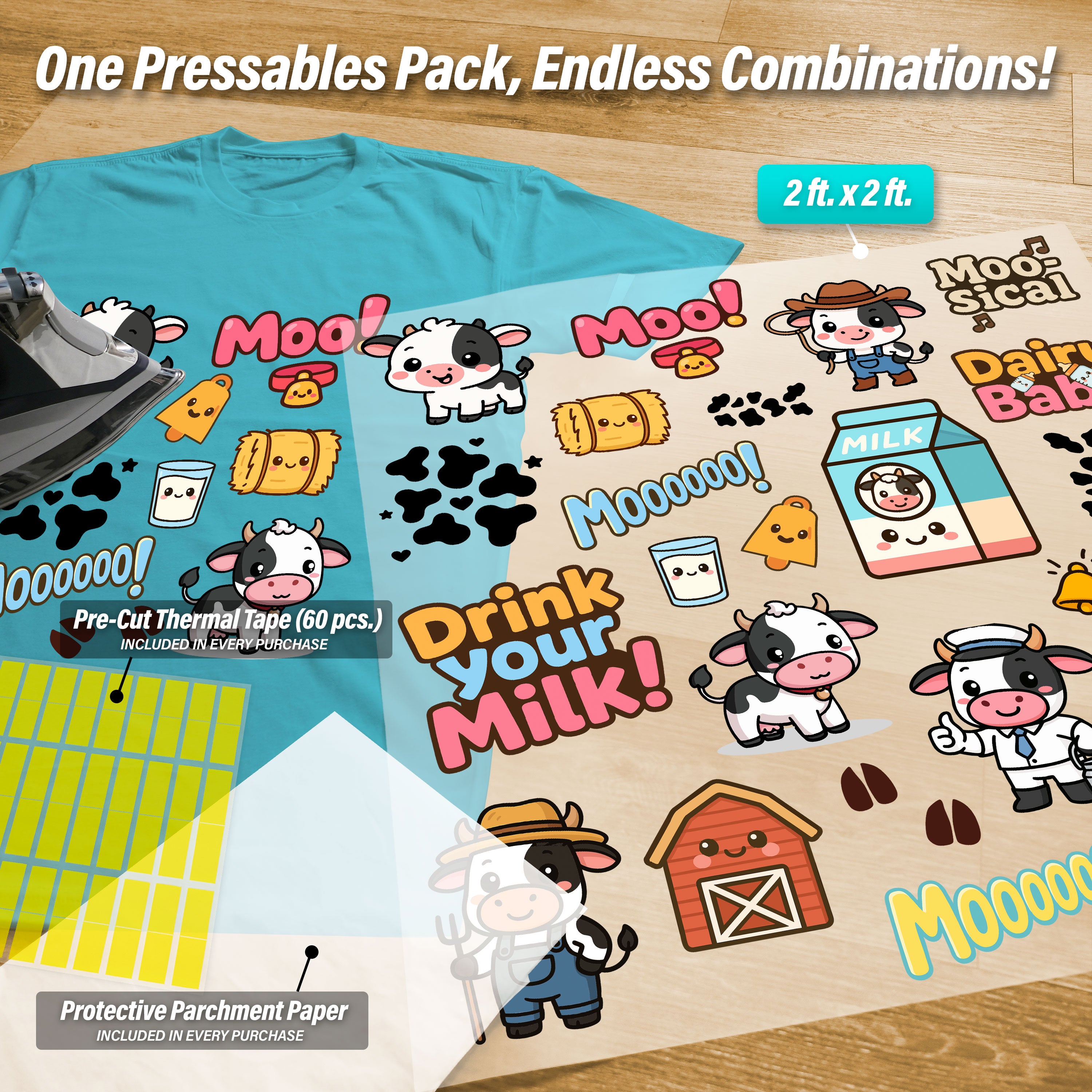 Cow Pressables Pack