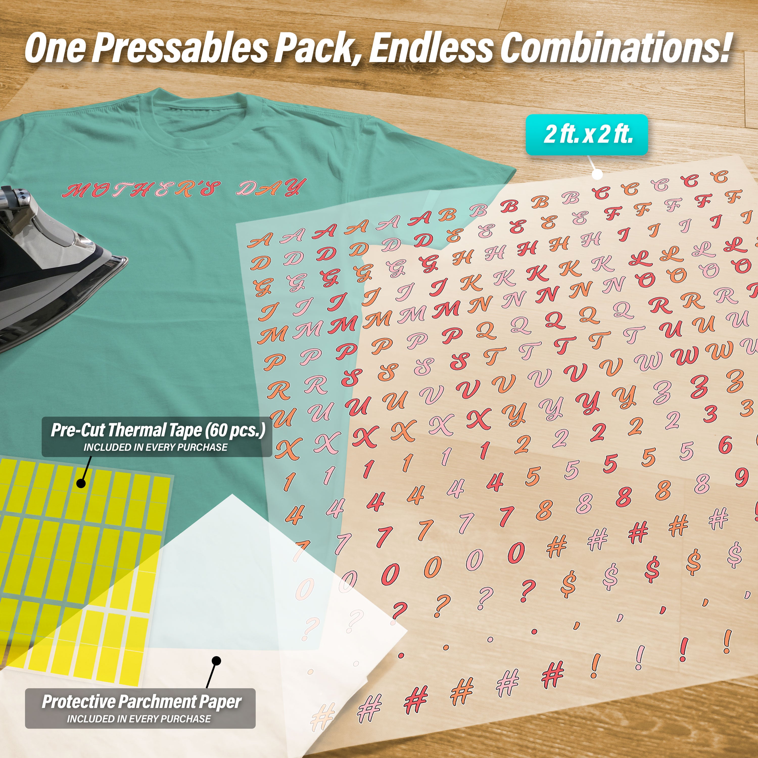 Mother's Day Lettering Pressables Pack