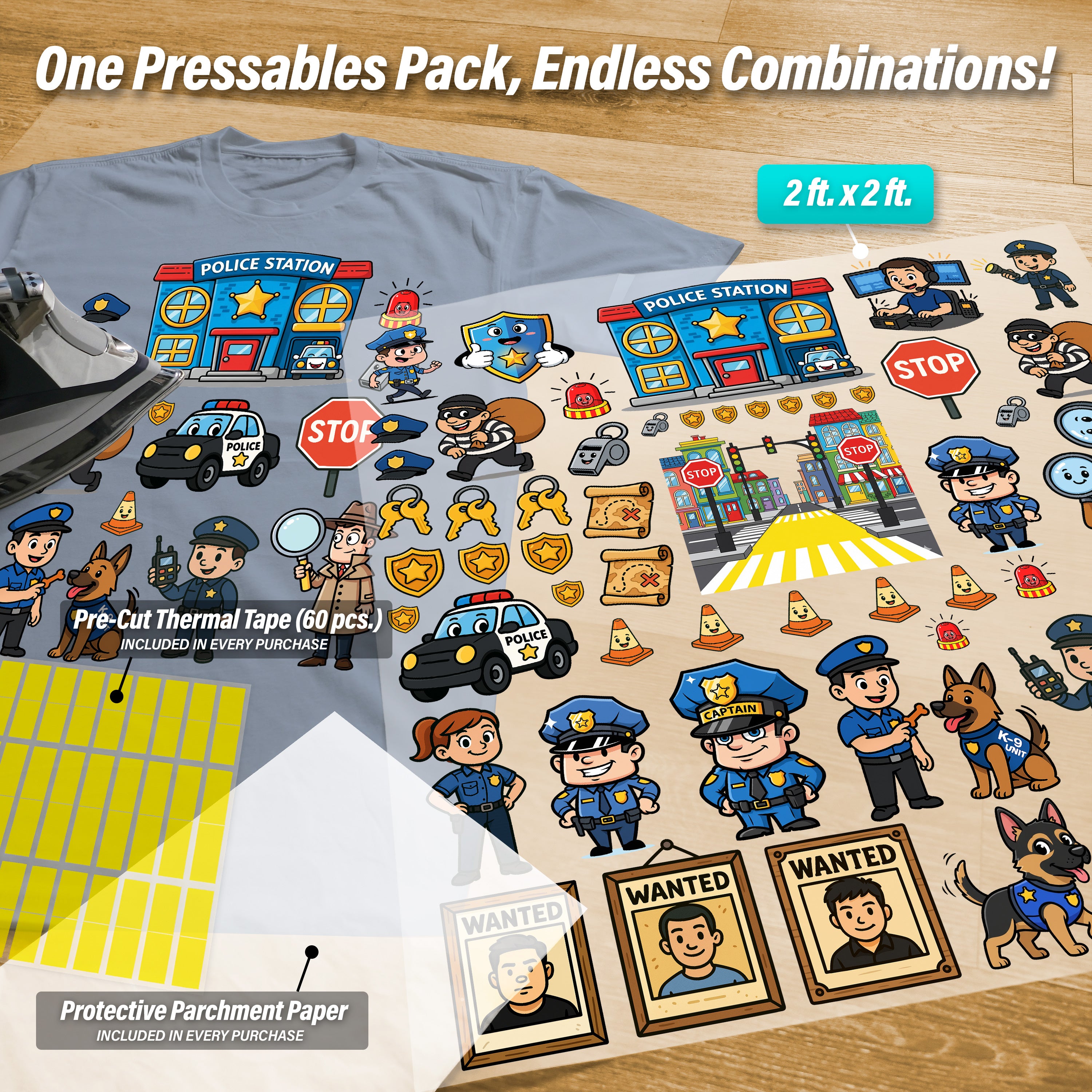 Build Your Own Police Station Pressables Pack