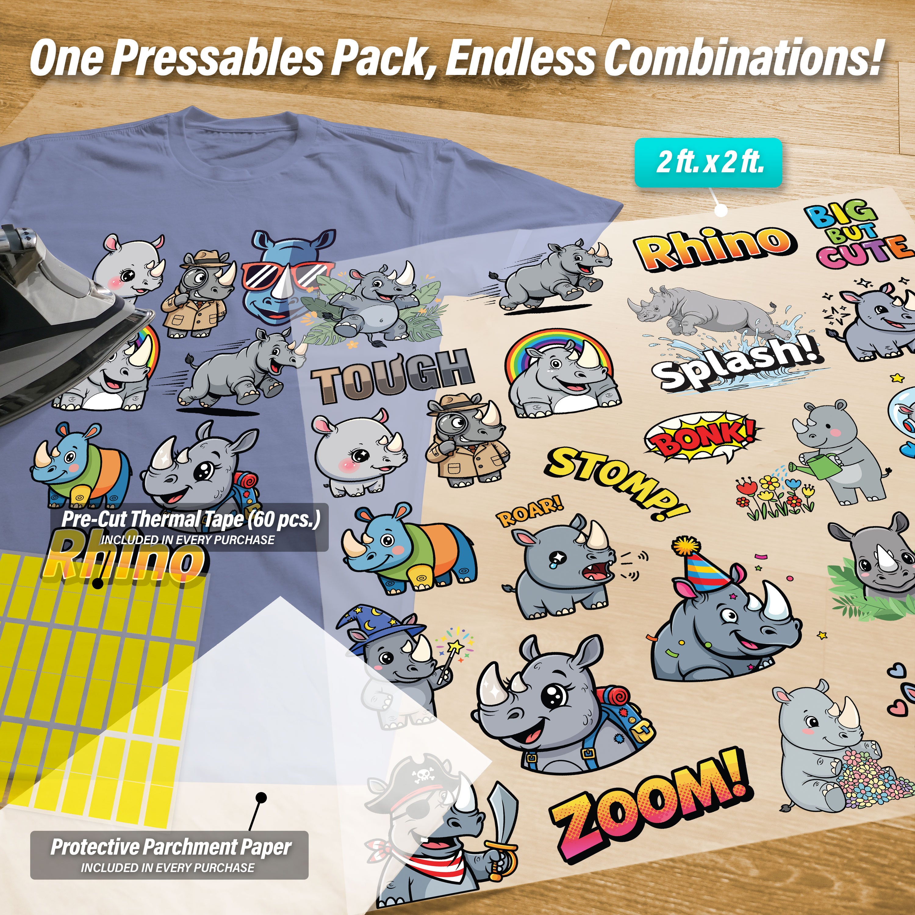 Rhinos Pressables Pack