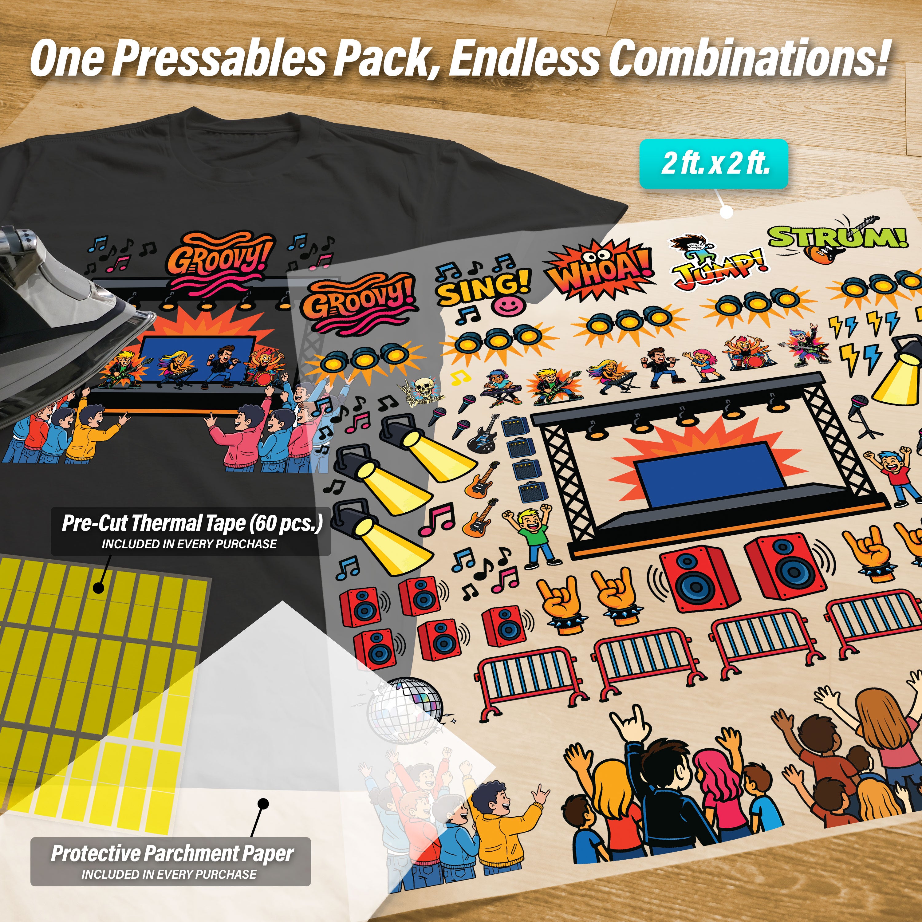 Build Your Own Music Band Pressables Pack