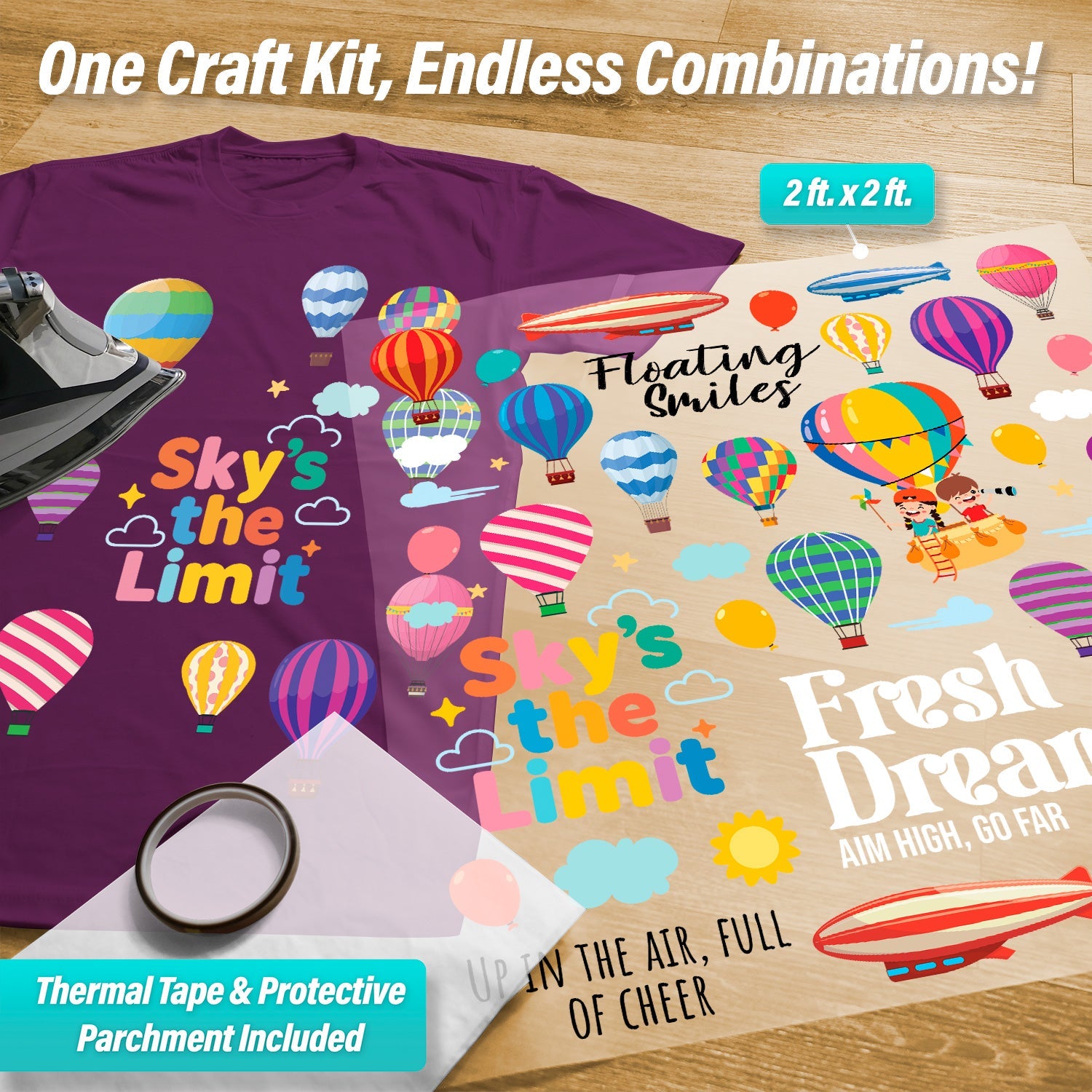 Hot Air Balloons Pressables Pack