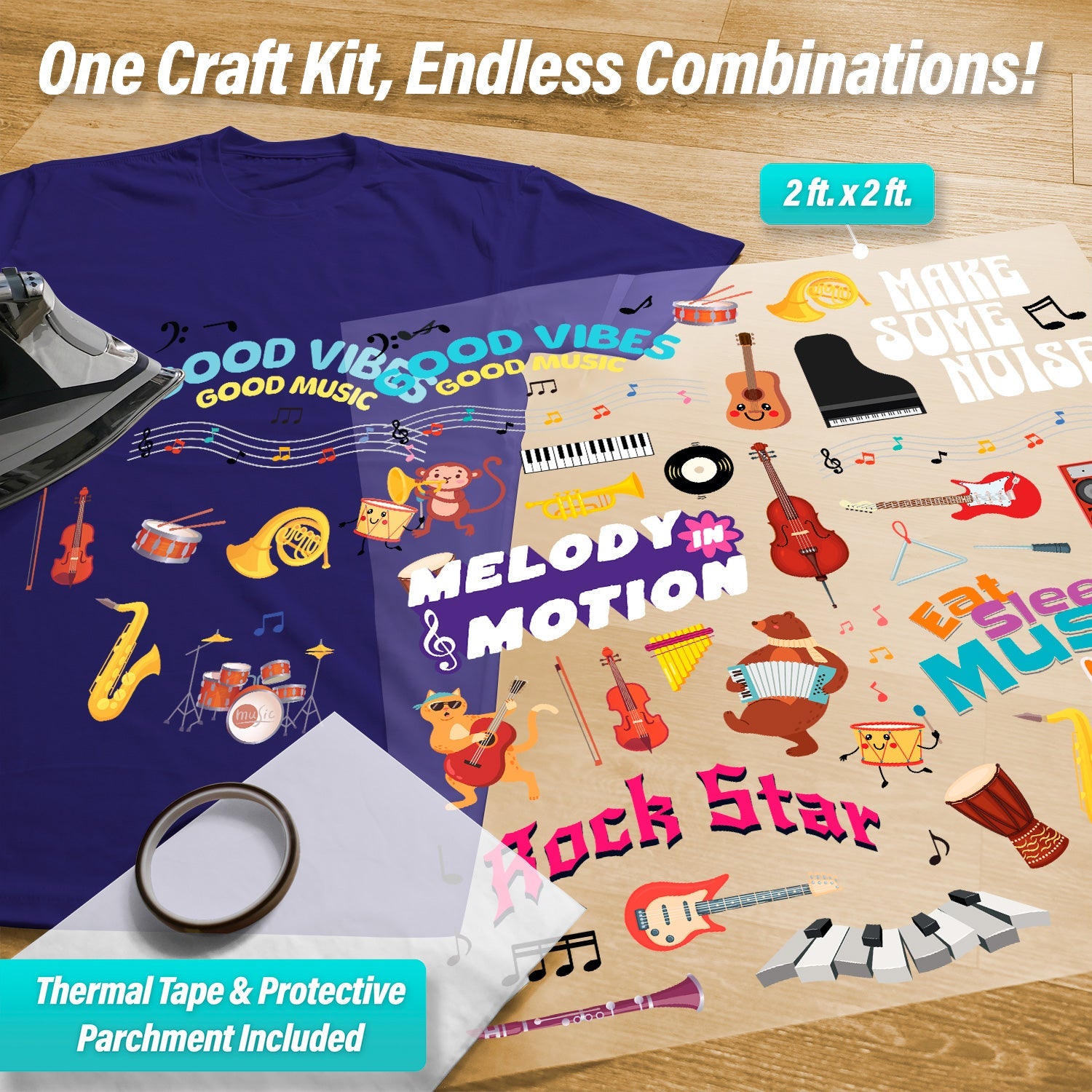 Music & Instruments Pressables Pack