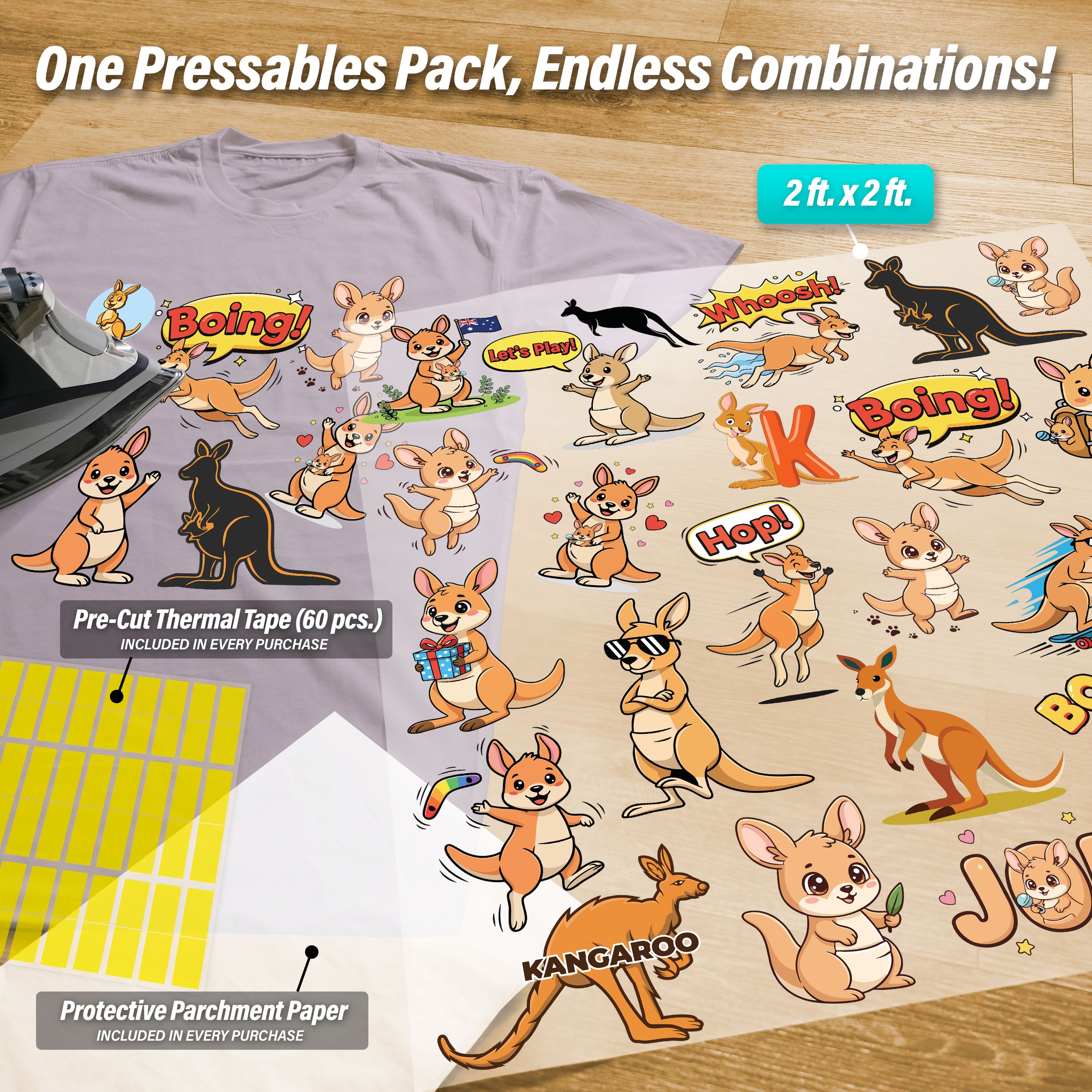 Kangaroos Pressables Pack