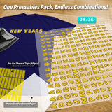 New Year's Lettering Pressables Pack