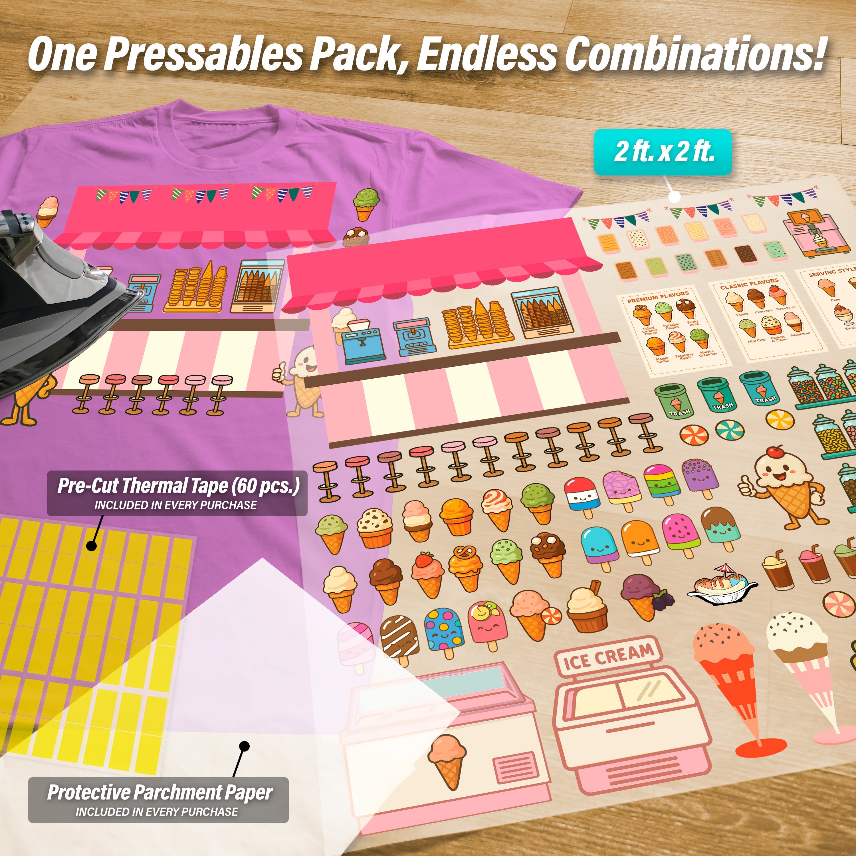 Build Your Own Ice Cream Parlor Pressables Pack