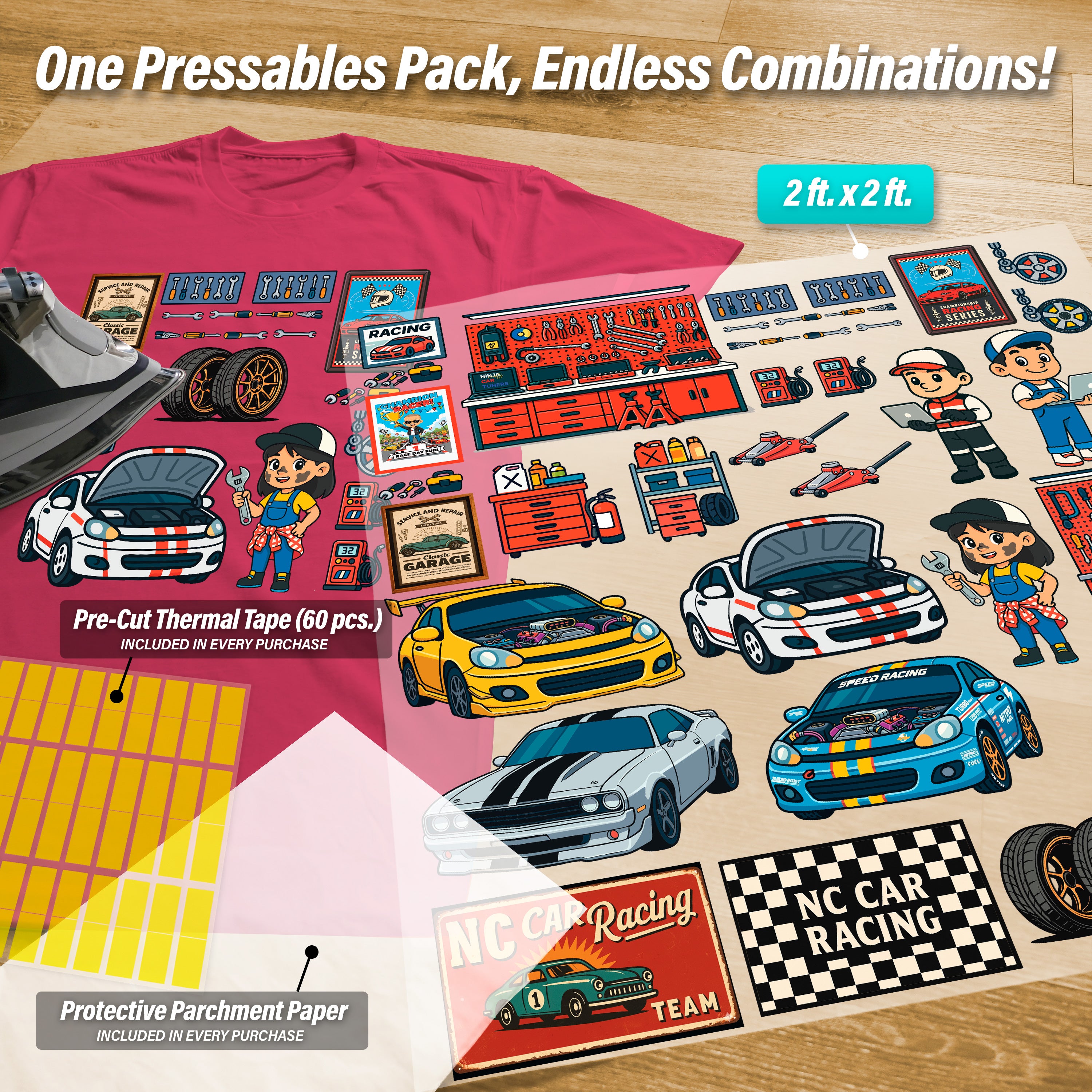 Build Your Own Car Garage Pressables Pack
