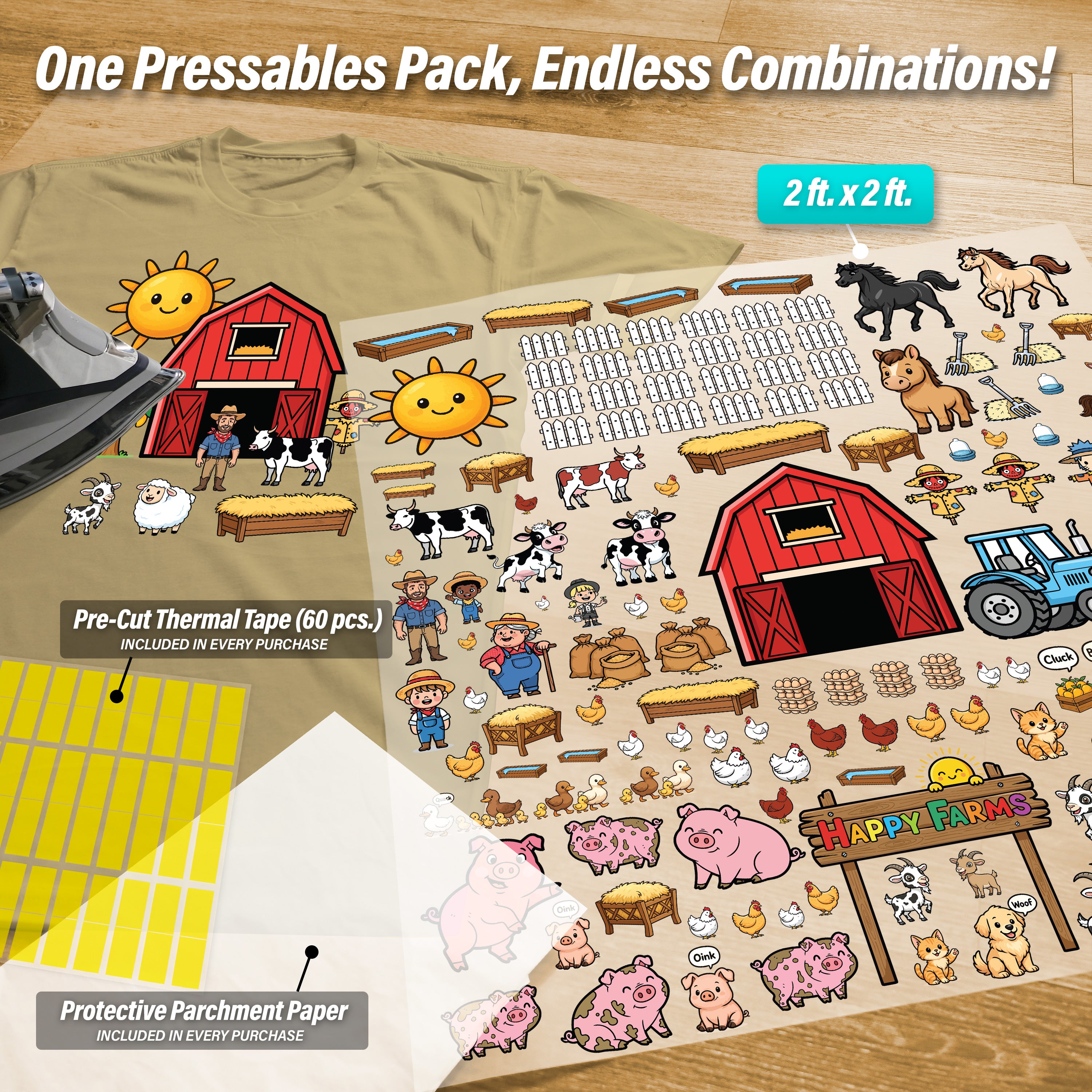 Build Your Own Farm Pressables Pack