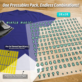 Christmas Vintage Letters & Symbols Pressables Pack