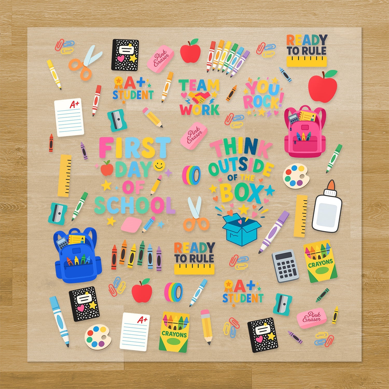 School Supplies Pressables Pack