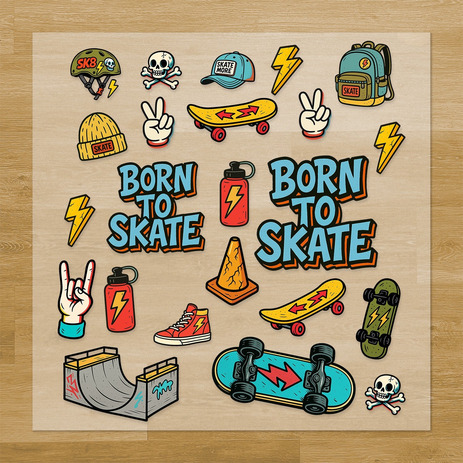 Skateboarding Pressables Pack