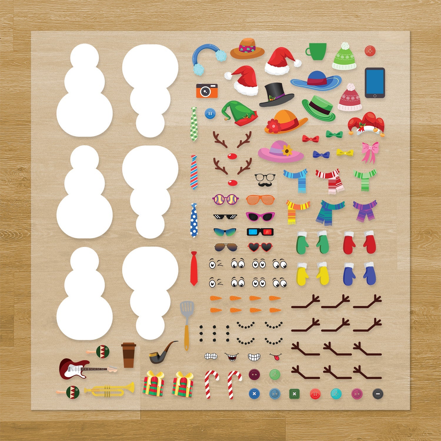 Build a Snowman Pressables Pack