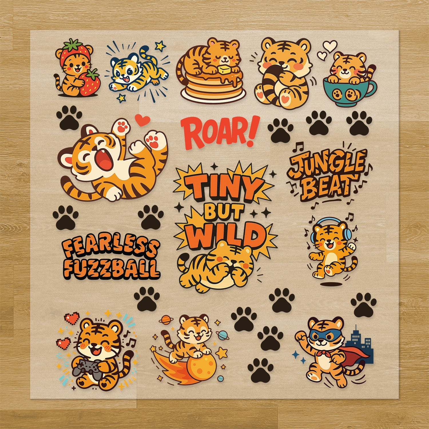 Tigers Pressables Pack