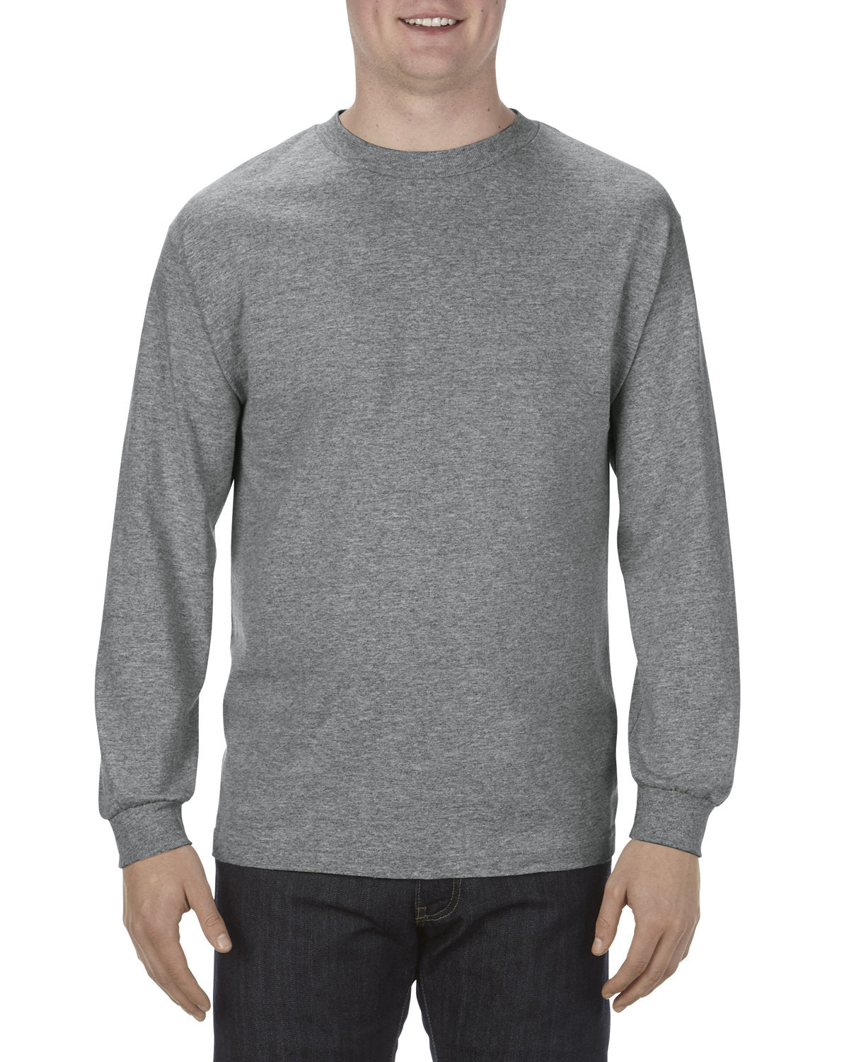 Alstyle AL1904 Adult 5.1 oz., 100% Soft Spun Cotton Long-Sleeve T-Shirt