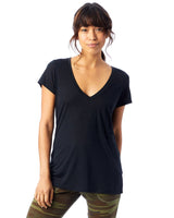 Alternative 2894B2 Ladies' Slinky-Jersey V-Neck T-Shirt