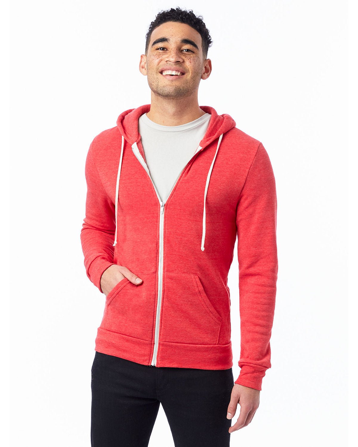 Alternative AA9590 Men's Rocky Eco-Fleece Zip Hoodie