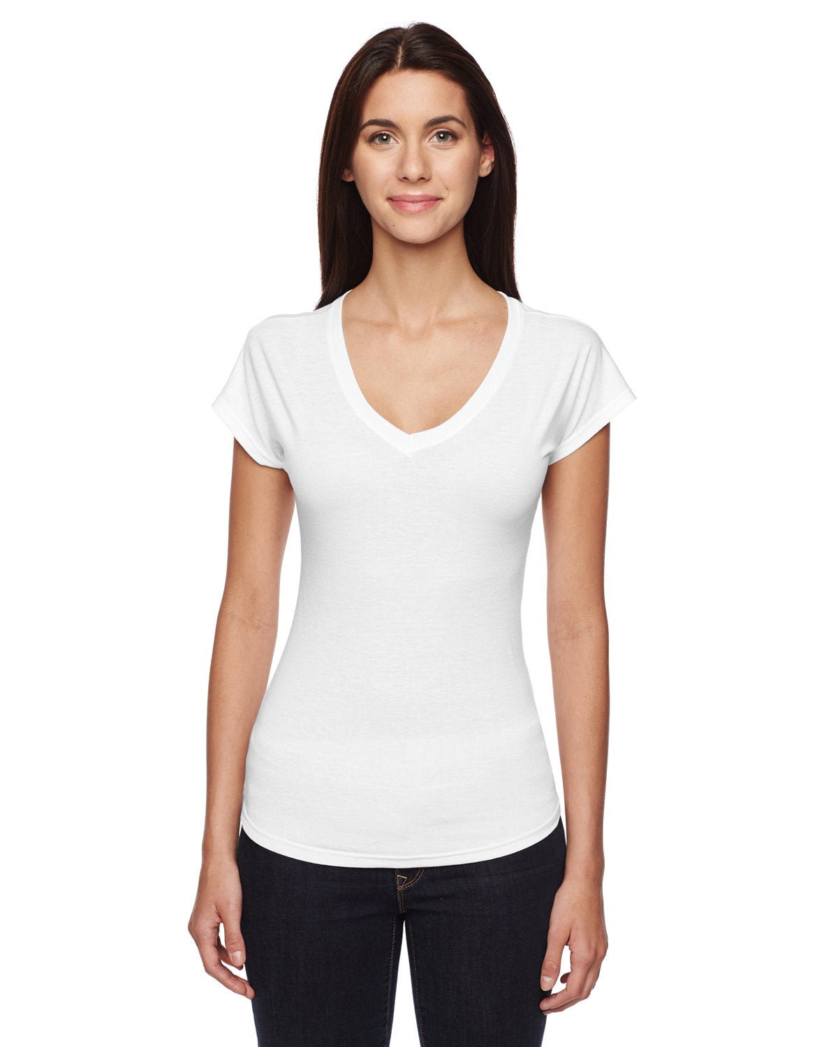 Anvil 6750VL Ladies' Triblend V-Neck T-Shirt