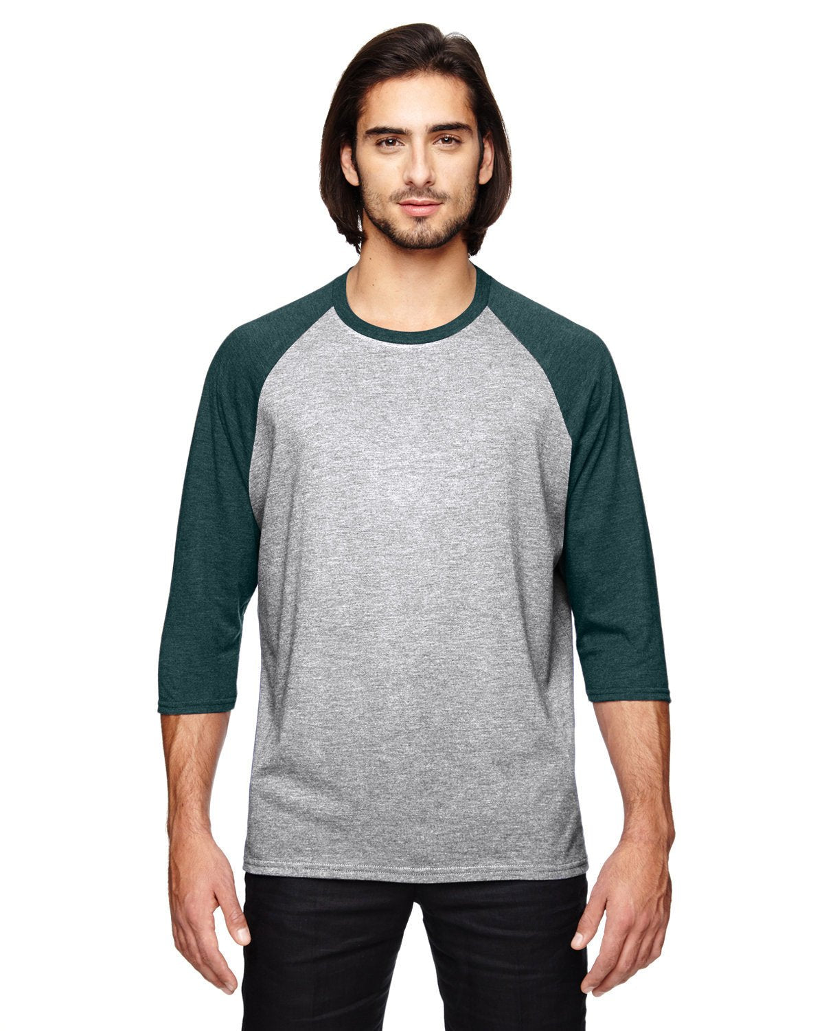 Anvil 6755 Adult Triblend 3/4-Sleeve Raglan T-Shirt