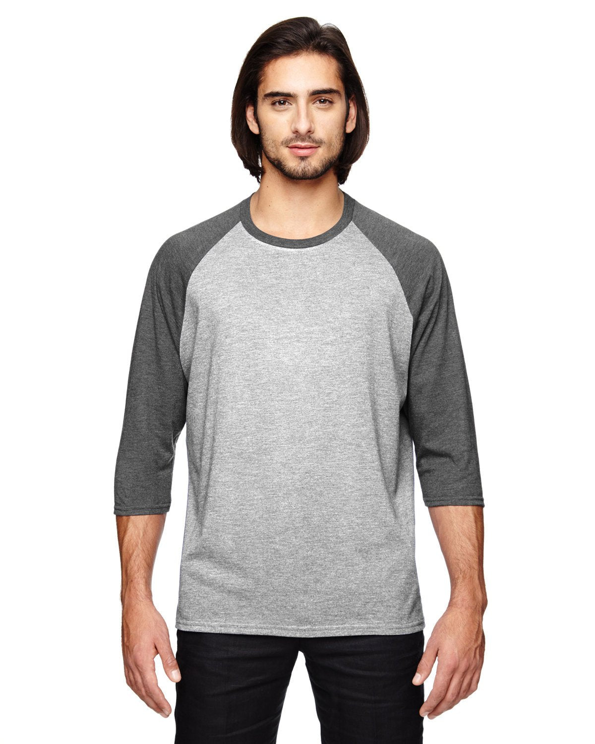 Anvil 6755 Adult Triblend 3/4-Sleeve Raglan T-Shirt