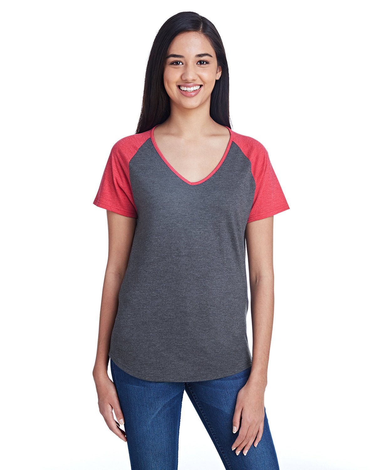 Anvil 6770VL Ladies' Tri-Blend Raglan T-Shirt