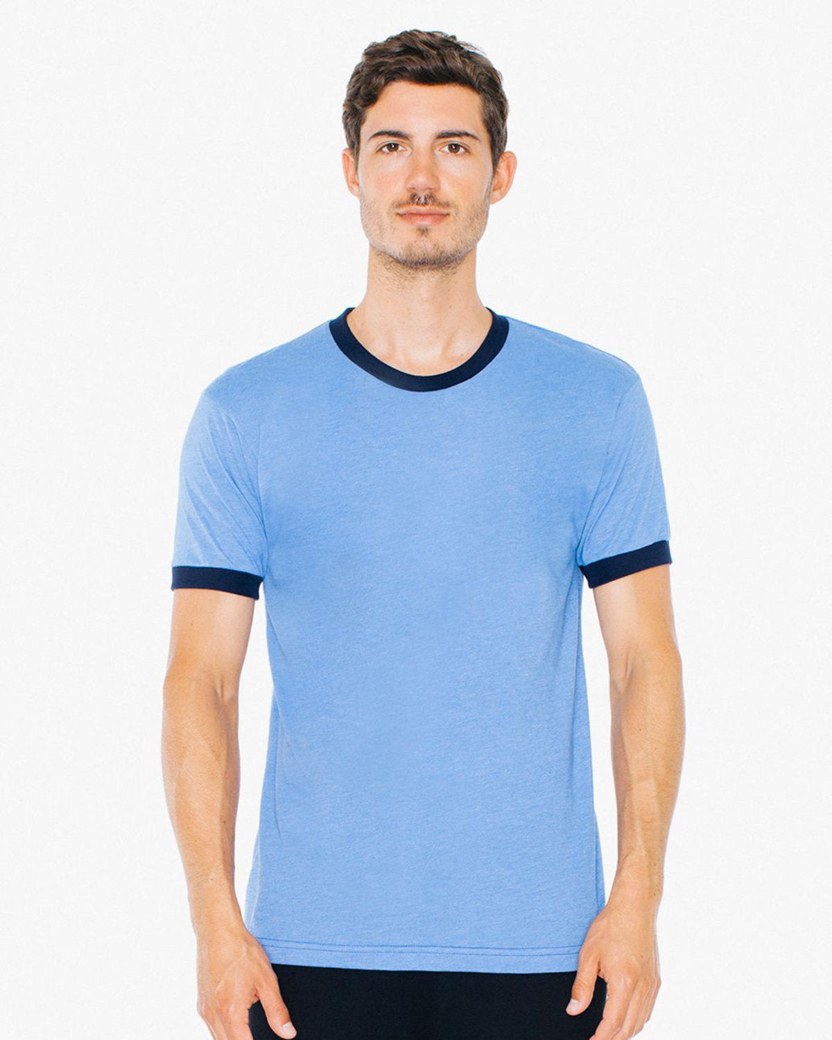 American Apparel BB410W UNISEX Poly-Cotton Short-Sleeve Ringer T-Shirt