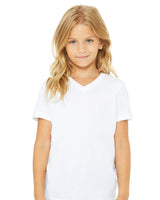 Bella + Canvas 3005Y Youth Jersey Short-Sleeve V-Neck T-Shirt