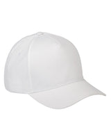 Big Accessories BX034 5 - Panel Brushed Twill Cap - Ninja Transfers