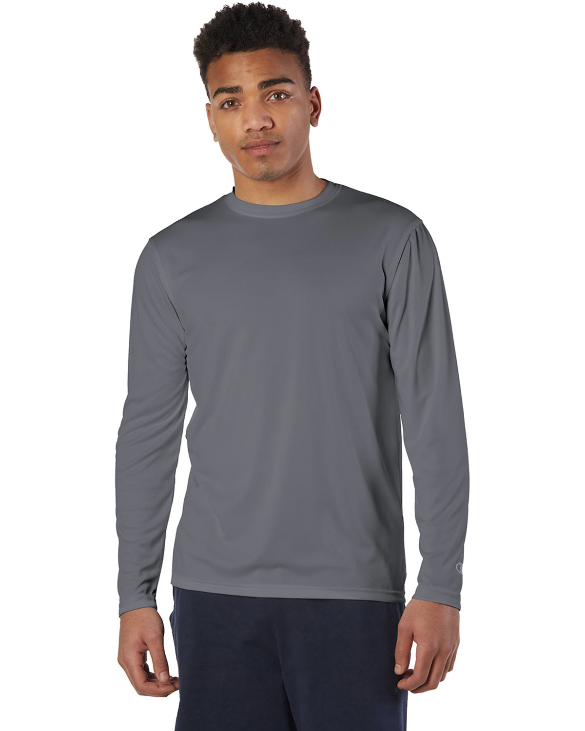 Champion CW26 Adult 4.1 oz. Double Dry Long-Sleeve Interlock T-Shirt