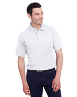 Devon & Jones DG20P Men's CrownLux Performance Plaited Polo with Pocket