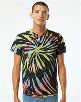 Dyenomite 200MS Multi - Color Spiral Tie - Dyed T-Shirt - Ninja Transfers