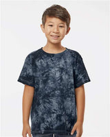 Dyenomite 20BCR Youth Crystal Tie - Dyed T-Shirt - Ninja Transfers