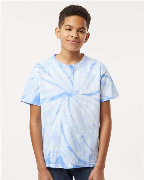 Dyenomite 20BCY Youth Cyclone Pinwheel Tie - Dyed T-Shirt - Ninja Transfers