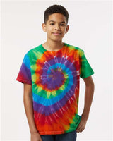 Dyenomite 20BMS Youth Multi - Color Spiral Tie - Dyed T-Shirt - Ninja Transfers