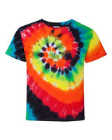 Dyenomite 20BMS Youth Multi - Color Spiral Tie - Dyed T-Shirt - Ninja Transfers