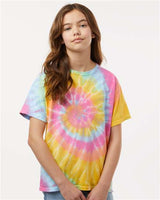 Dyenomite 20BMS Youth Multi - Color Spiral Tie - Dyed T-Shirt - Ninja Transfers