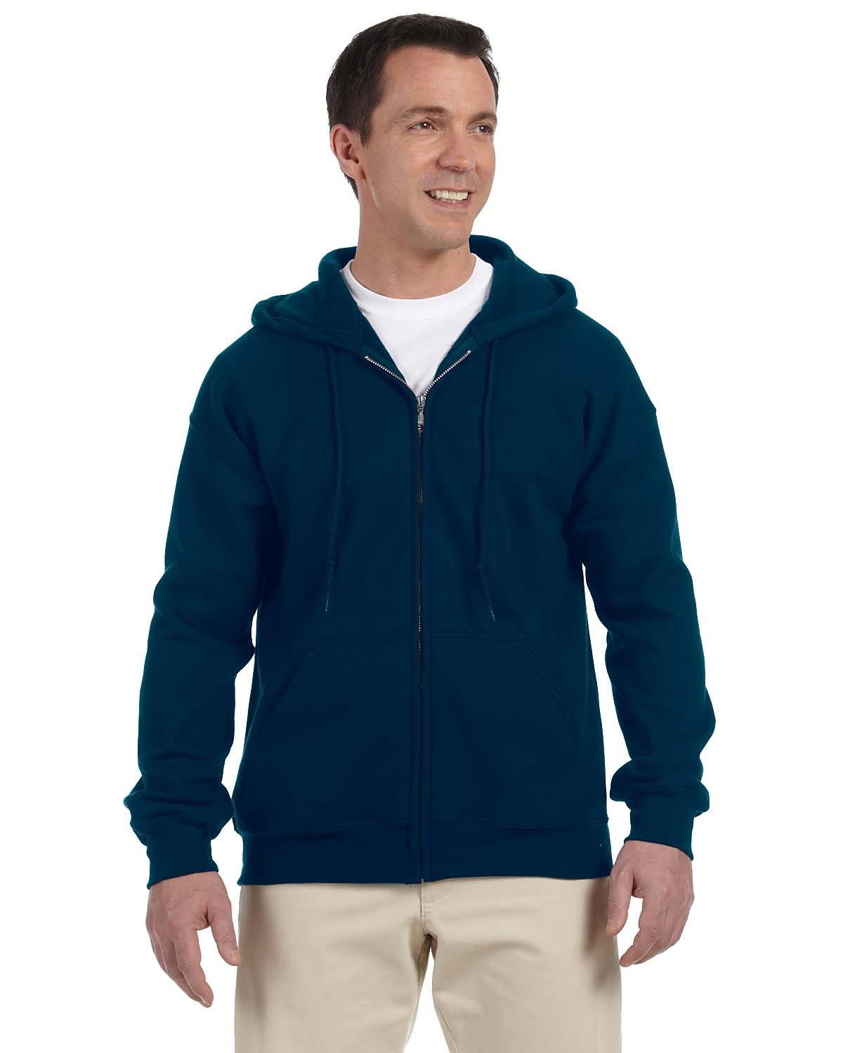 Gildan G126 Adult DryBlend Adult 50/50 Full-Zip Hooded Sweatshirt