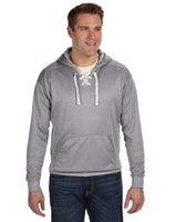 J America JA8833 Adult Sport Lace Poly Hooded Sweatshirt